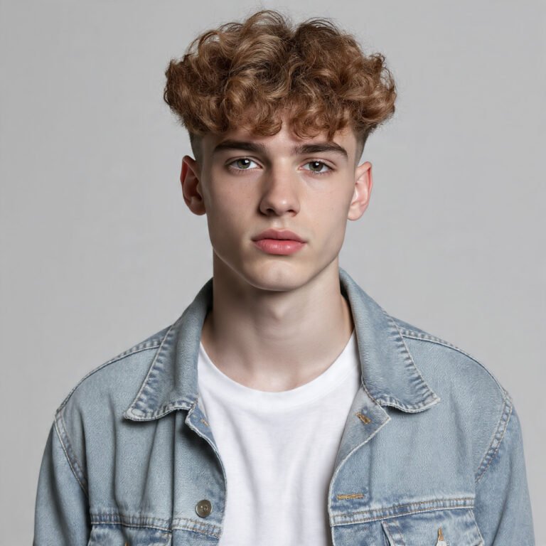 curly hairstyle men