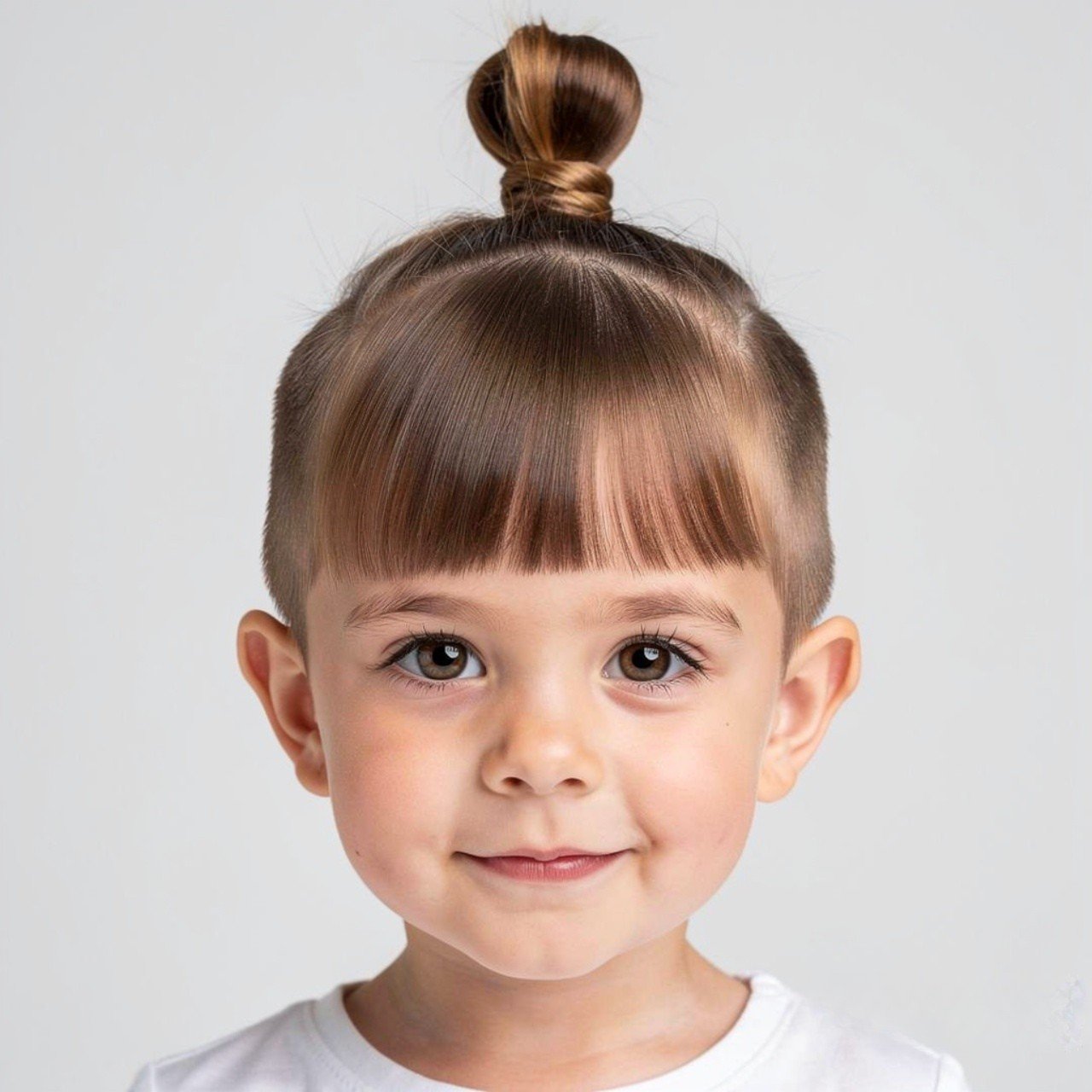 Hairstyles for Short Hair Kids: 15 Trendy Ideas that You’ll Love 7 top knot hairstyles for kids with short hair cute
