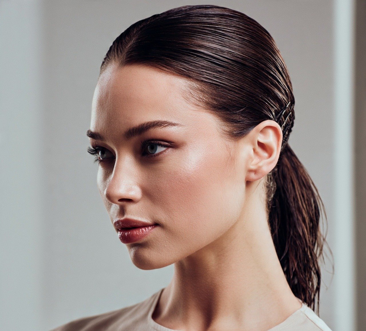 1. Sleek Low Ponytail with Bobby Pins Softball Hairstyles For Short Hair