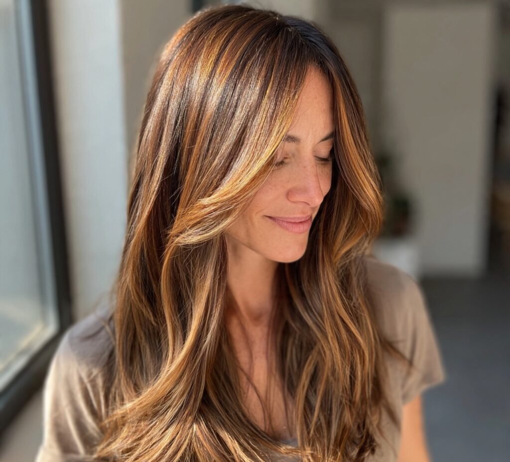 Caramel Hair Color: 15 Trending Ideas You'll Want to Try Now 11 10. Caramel Balayage with Money Piece Combo Hair Color