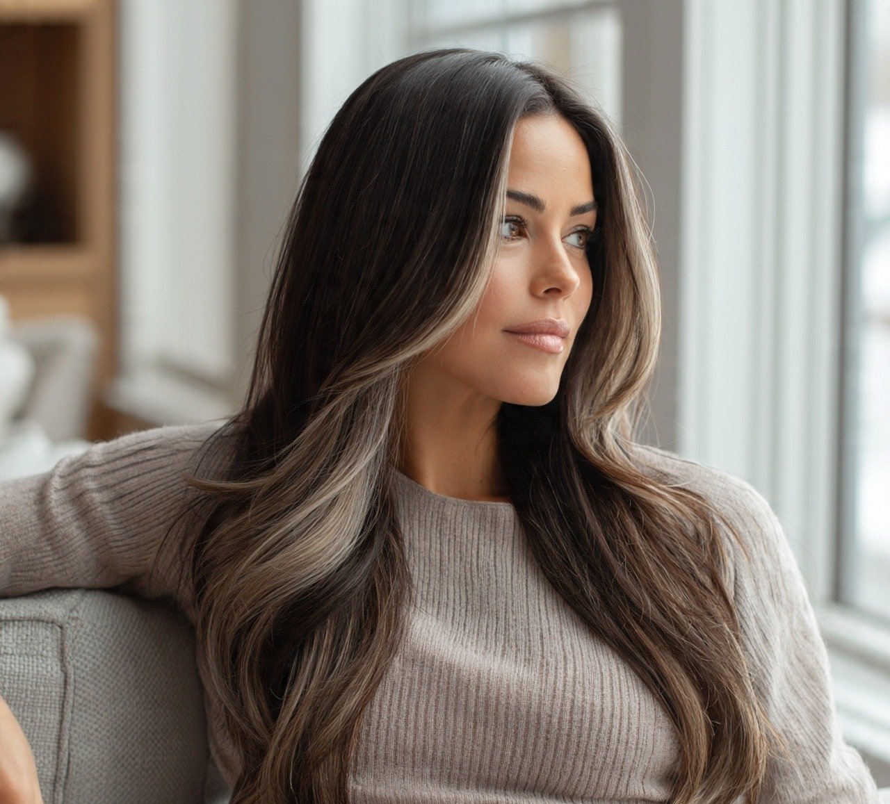 15 Trendy Brunette Hair Color Ideas to Try Now 11 10. Cool Espresso with Face Framing Highlights Brunette Hair Color