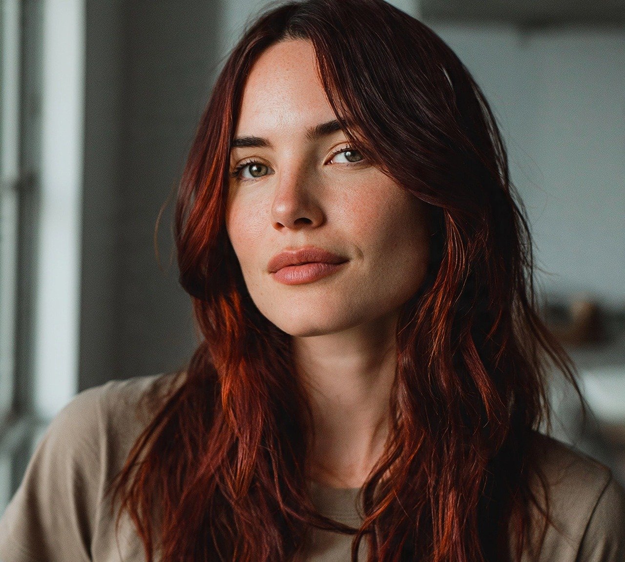 13 Trendy Red Brown Hair Color Ideas to Try This Season 11 10. Dark Auburn with Face Framing Pieces Red Brown Hair Color