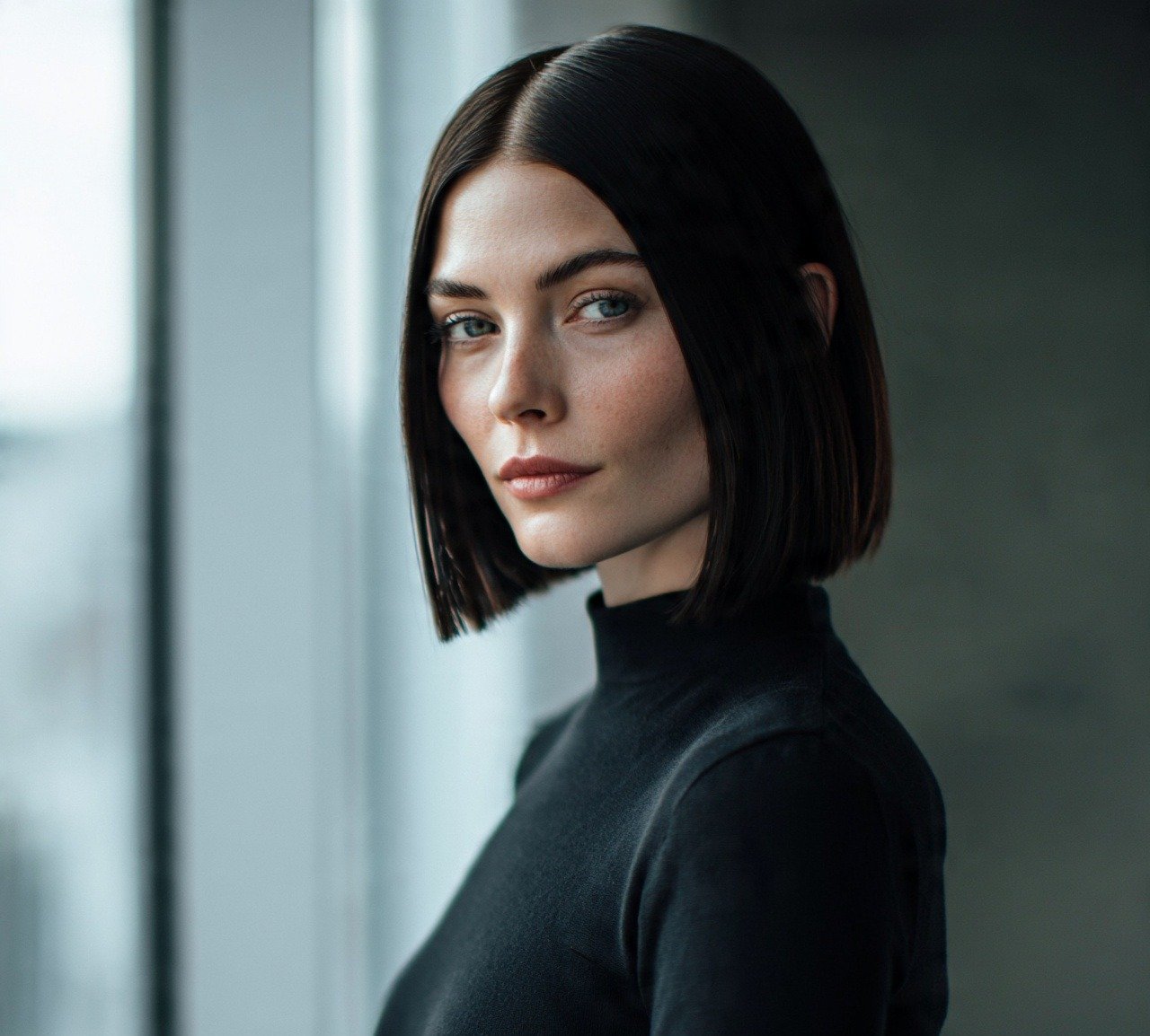 Hairstyles for Short Hair Easy: 14 Trendy Ideas That Actually Work 11 10. Sleek Bob with Middle Part Hairstyles For Short Hair Easy