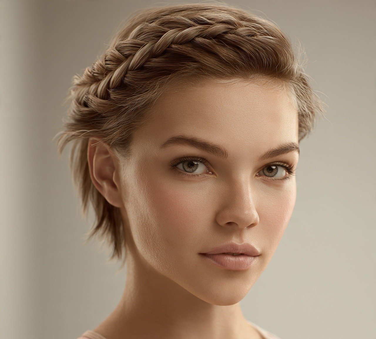 10. Sporty Fishtail Half Braid Softball Hairstyles For Short Hair
