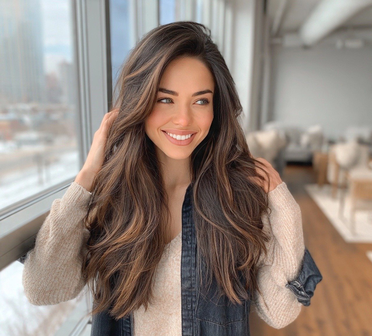 Winter Hair Color:14 Trending Shades You'll Want to Try 12 11. Espresso Balayage Winter Hair Color