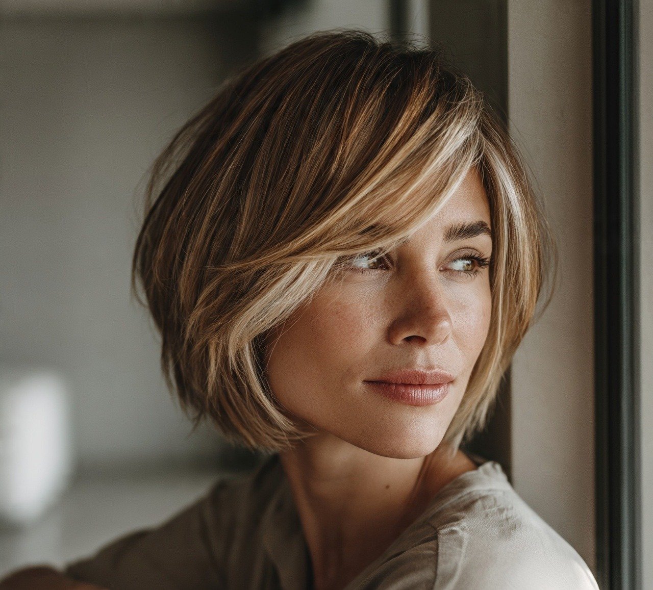 Short Hair Color Ideas: 16 Trendy Shades to Try Right Now 12 11. Money Piece Blonde Short Hair Color