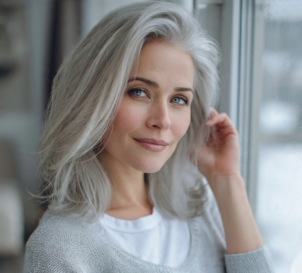 Winter Hair Color:14 Trending Shades You'll Want to Try 13 12. Cool Toned Silver Winter Hair Color