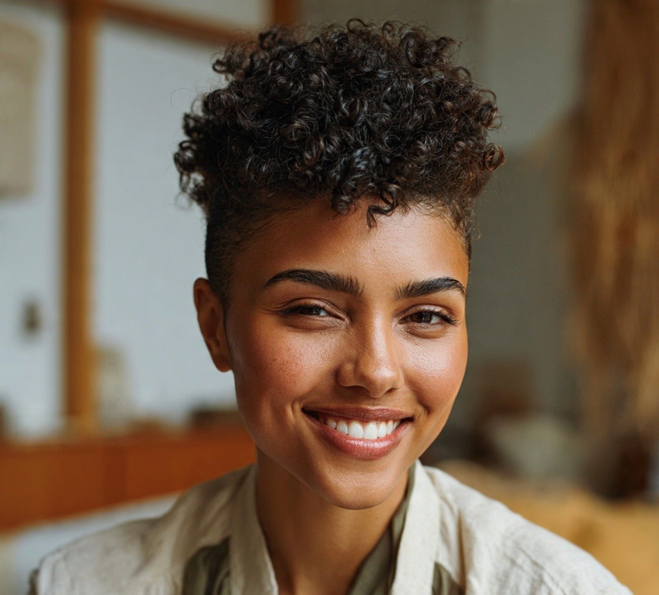 12. Short Curly Mohawk Hairstyles for Short Natural Hair