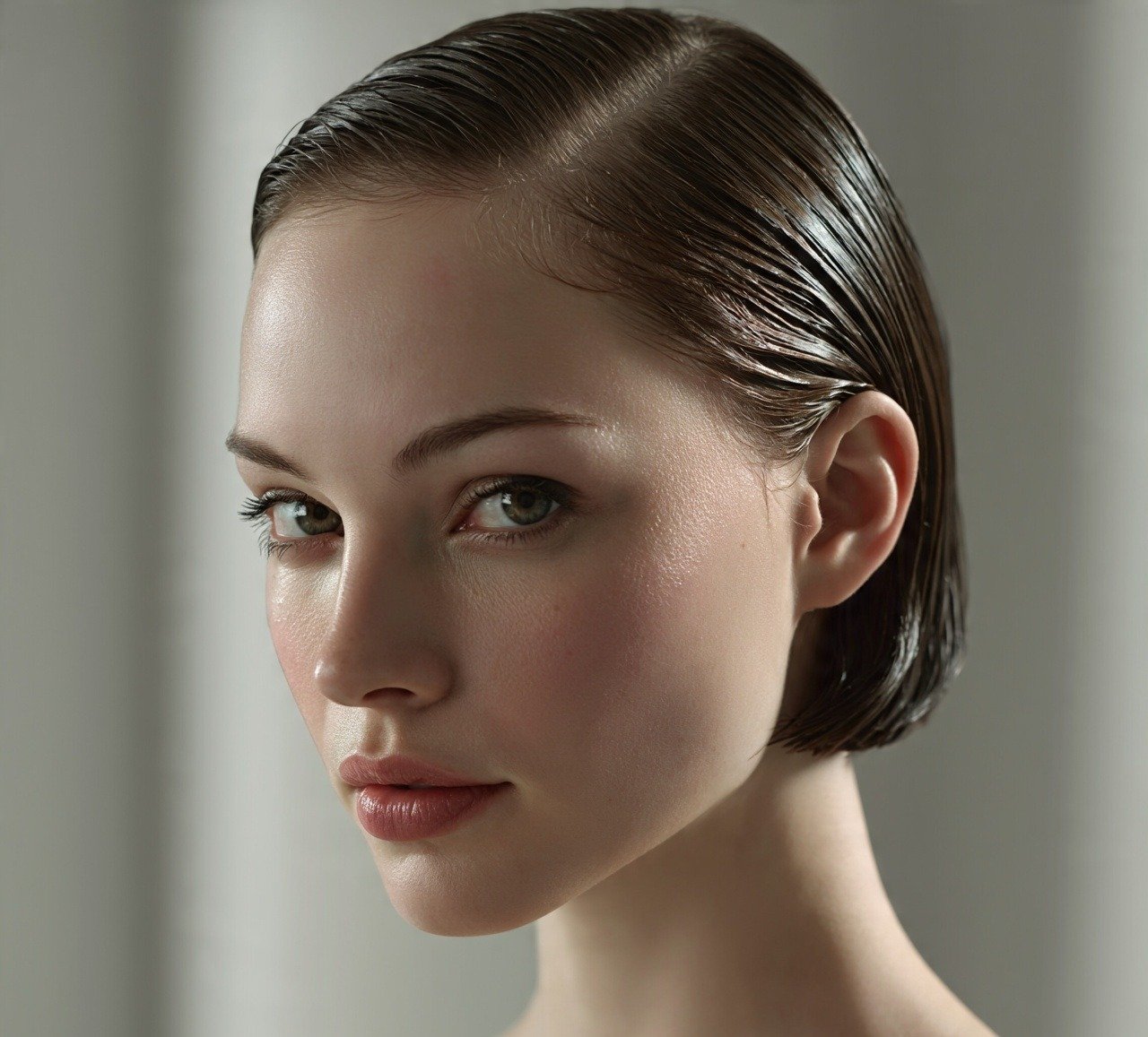 12. Slicked Back Bob Softball Hairstyles For Short Hair