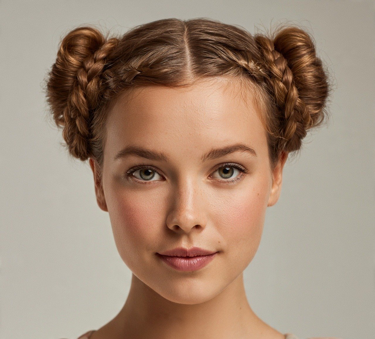 13. Braided Pigtail Buns Softball Hairstyles For Short Hair