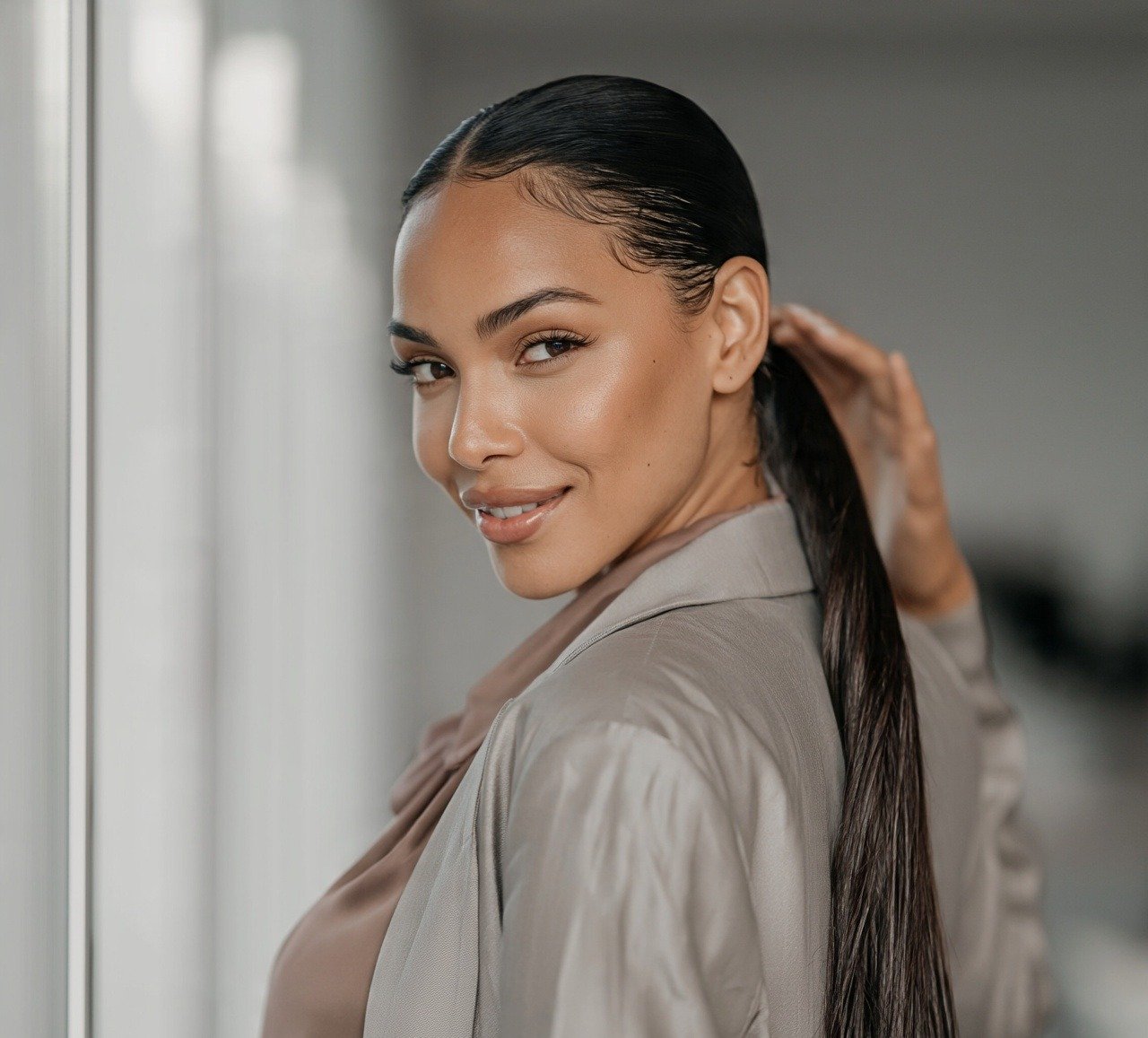 13 Trending Quick Weave Ponytail Hairstyles You'll Want to Try 14 13. Slicked Back Ponytail with Baby Hairs Quick Weave Hairstyles
