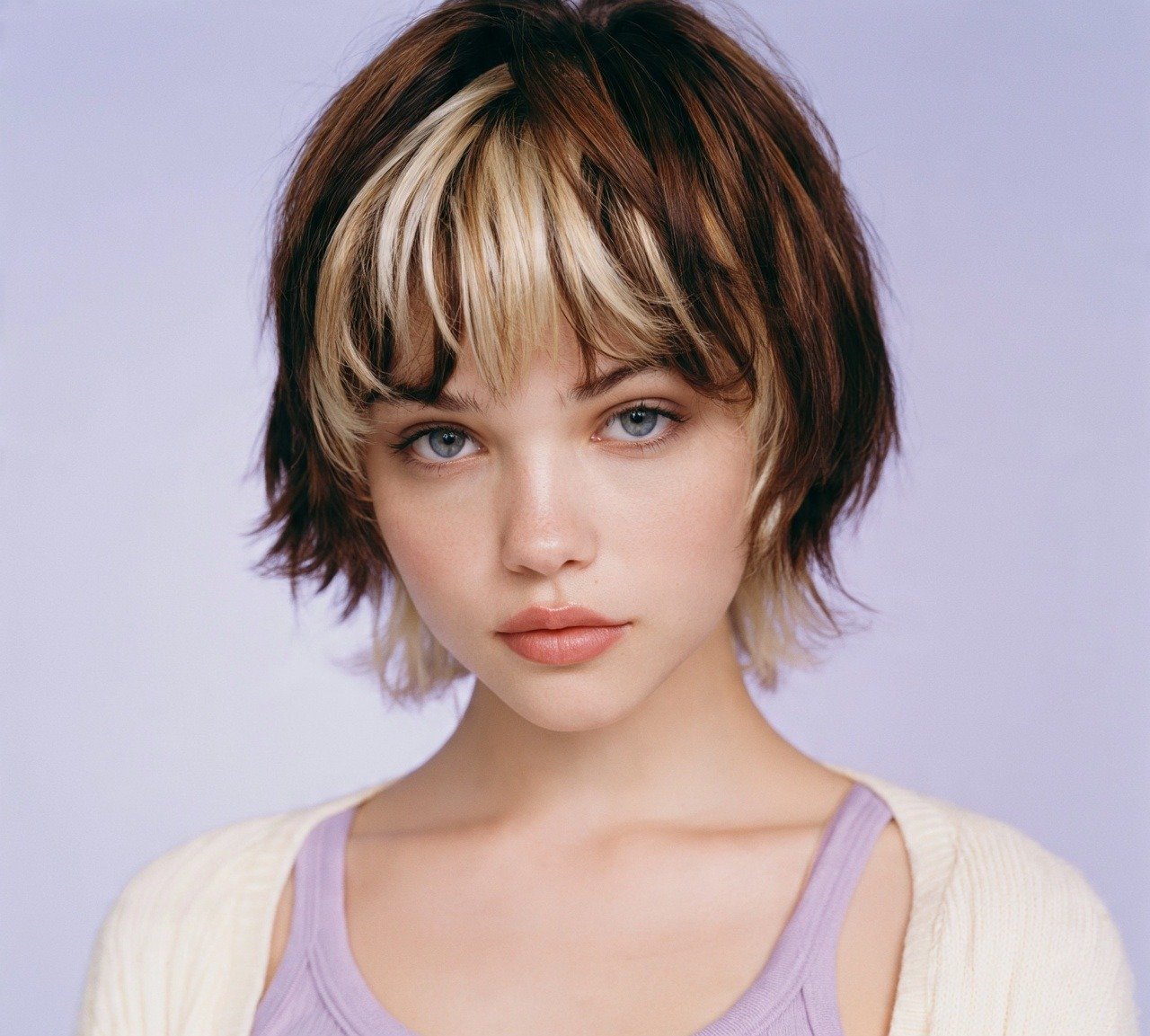 17 Trendy Hairstyles For Short Hair Y2K You'll Absolutely Love 16 15. Chunky Highlighted Shag with Bangs Hairstyles For Short Hair Y2K