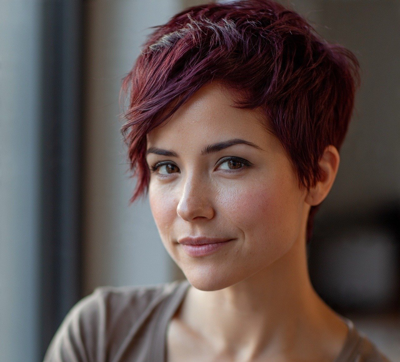Short Hair Color Ideas: 16 Trendy Shades to Try Right Now 16 15. Deep Burgundy Pixie Short Hair Color