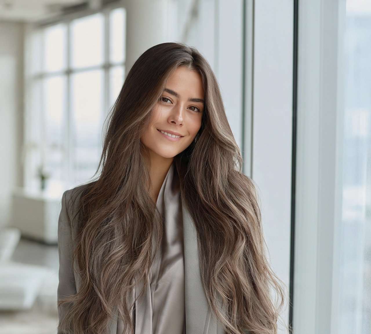 2. Ash Brown Balayage Hair Color
