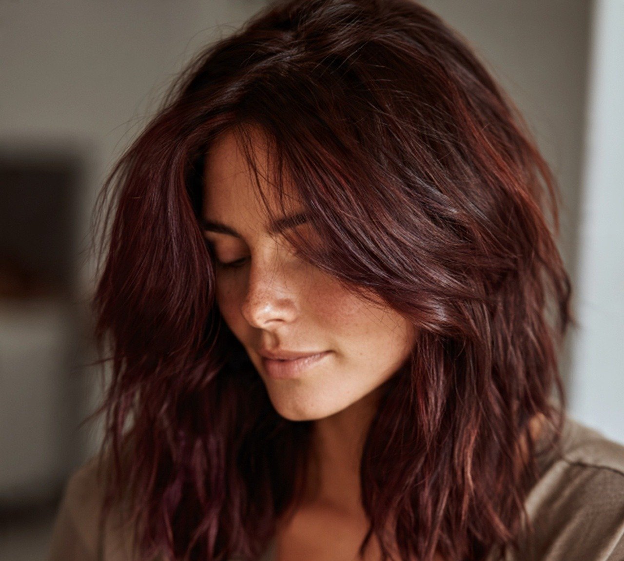 13 Trendy Red Brown Hair Color Ideas to Try This Season 3 2. Deep Mahogany Red Brown Hair Color