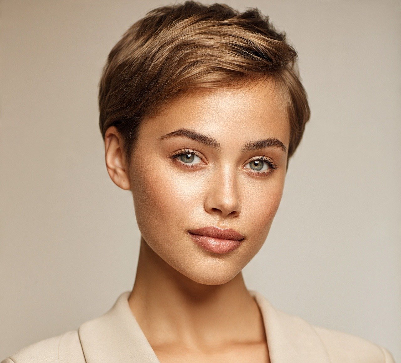 2. Feathered Pixie Silk Press Hairstyles for Short Hair