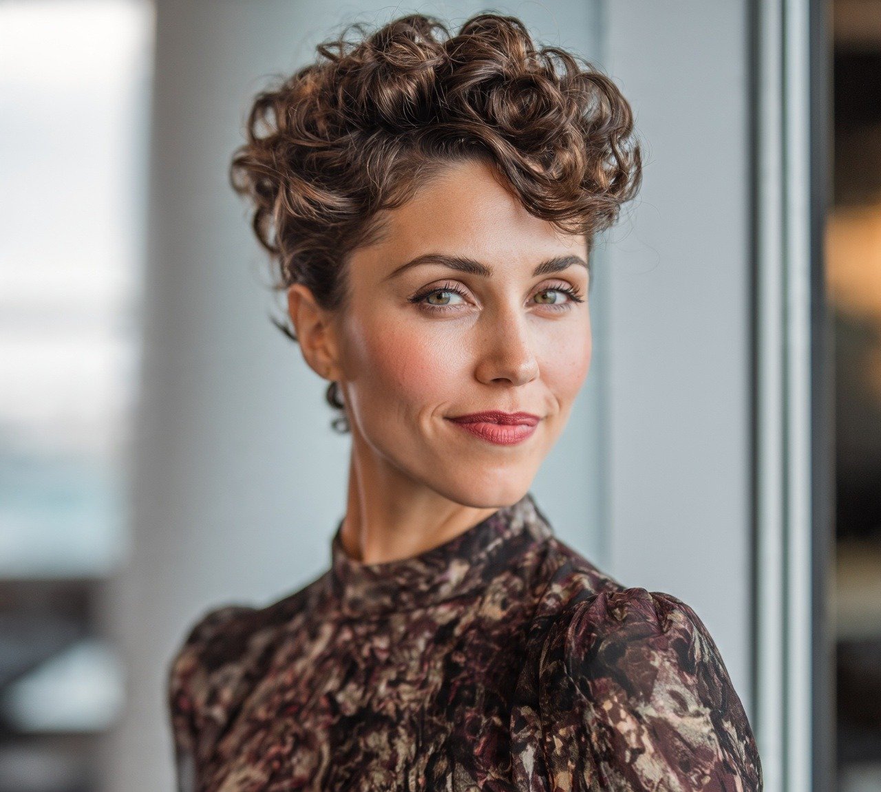13 Trendy Updo Hairstyles For Short Hair That Prove Length Isn't Everything 4 3. Curly Pixie Updo Hairstyles For Short Hair