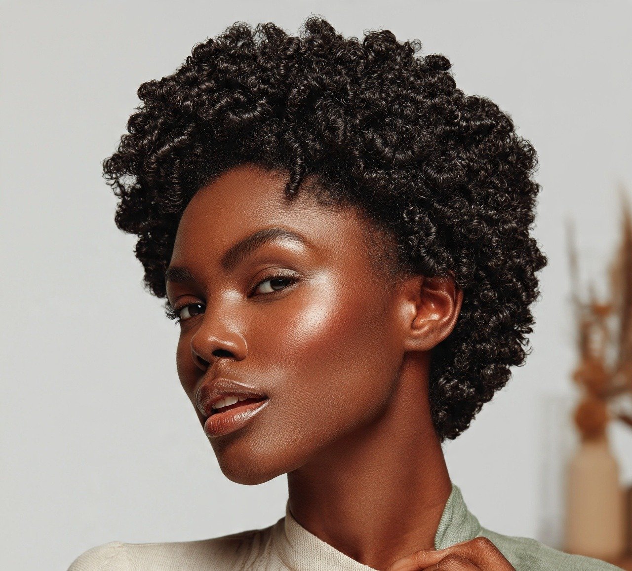 3. Finger Coils Hairstyles for Short Natural Hair