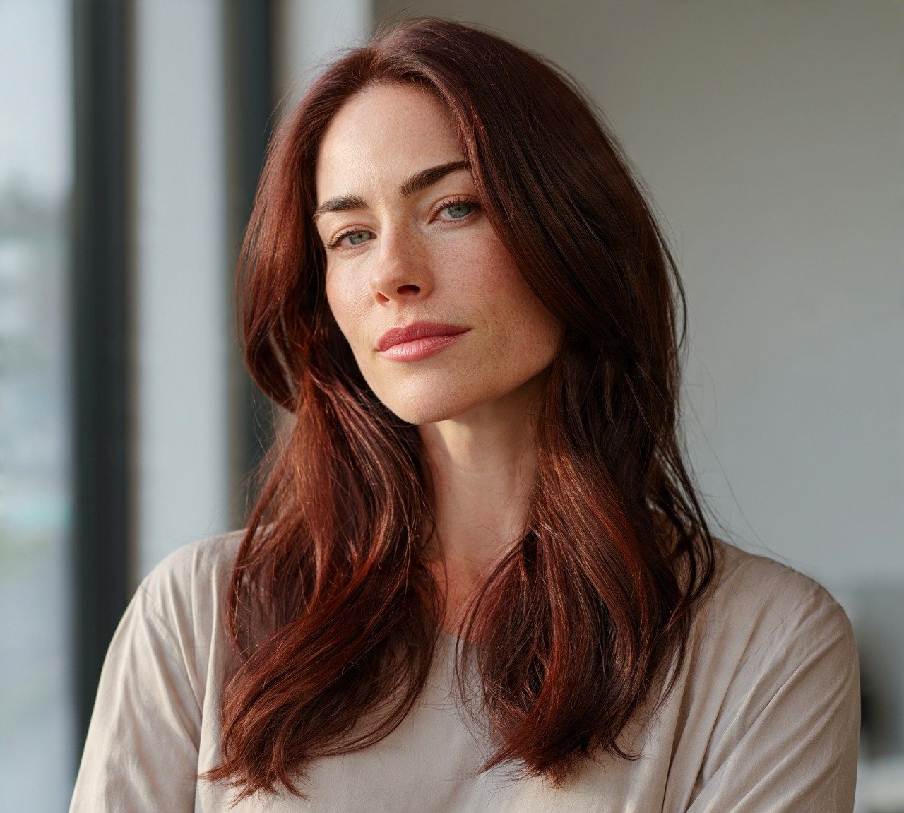 13 Trendy Red Brown Hair Color Ideas to Try This Season 5 4. Rich Cocoa Red Brown Hair Color