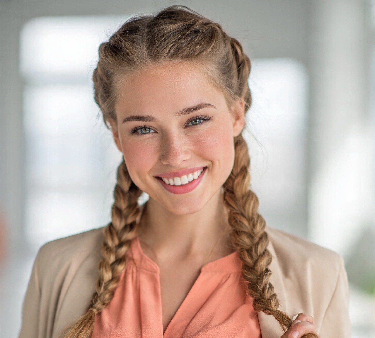 Ponytail Hairstyles With Braids: 13 Trending Ideas That Are Worth Trying 6 5. Braided Pigtail Ponytails Hairstyles