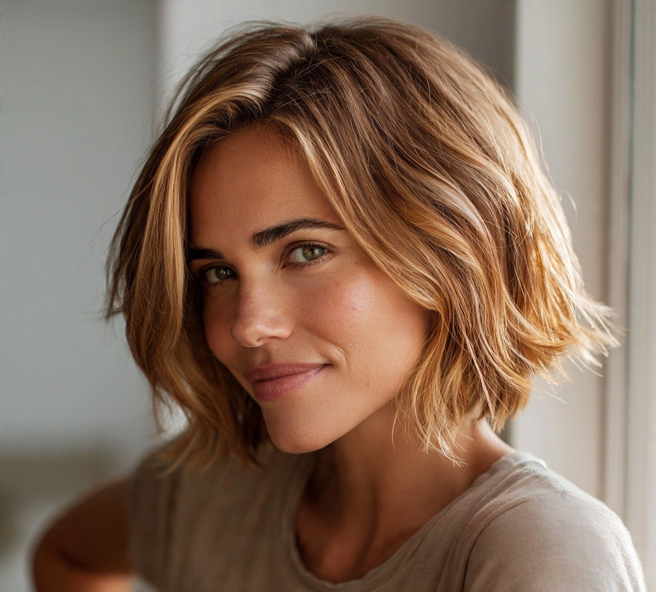 Short Hair Color Ideas: 16 Trendy Shades to Try Right Now 6 5. Honey Blonde Highlights Short Hair Color