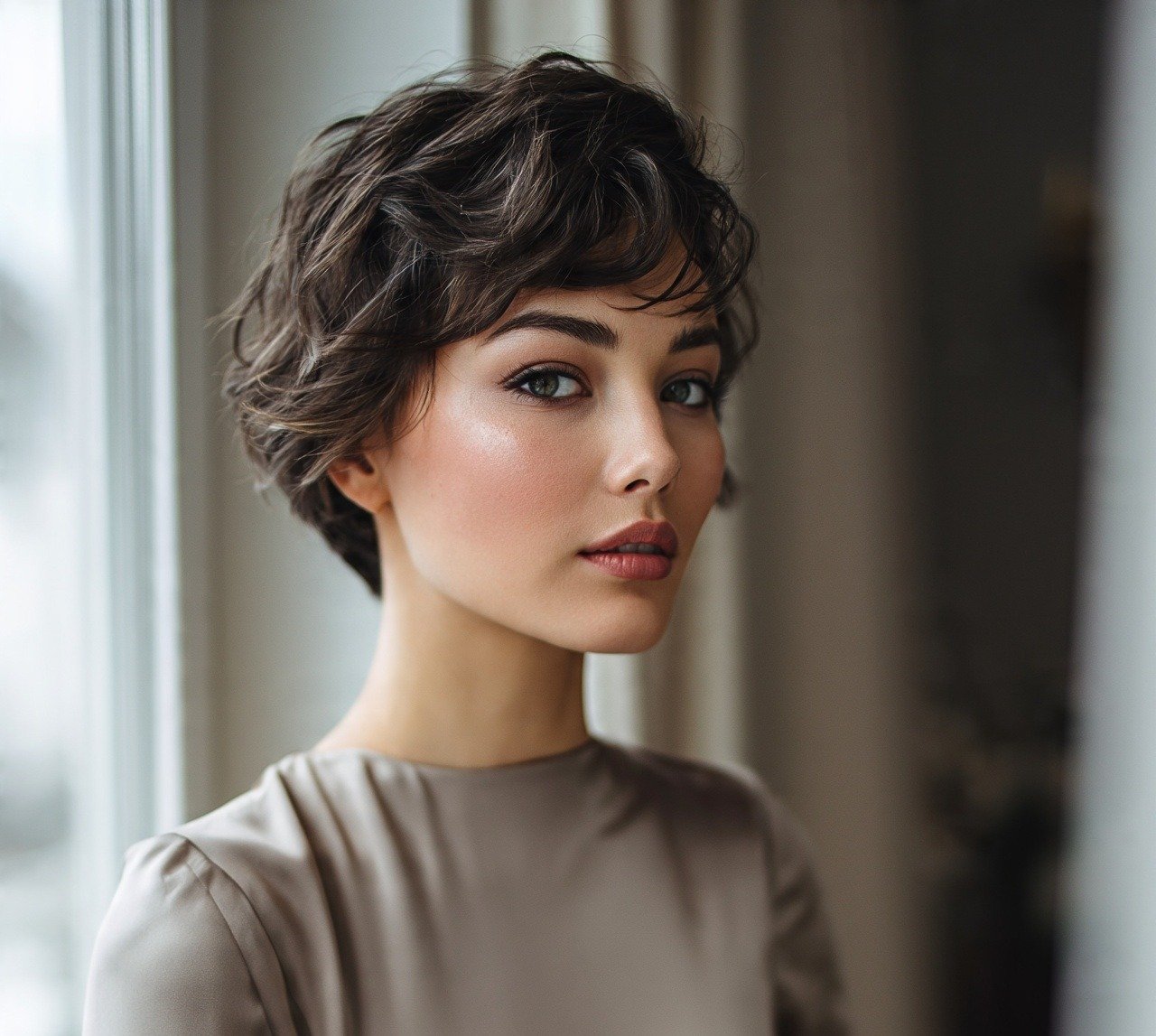 5. Textured Pixie with Soft Waves Prom Hairstyles for Short Hair