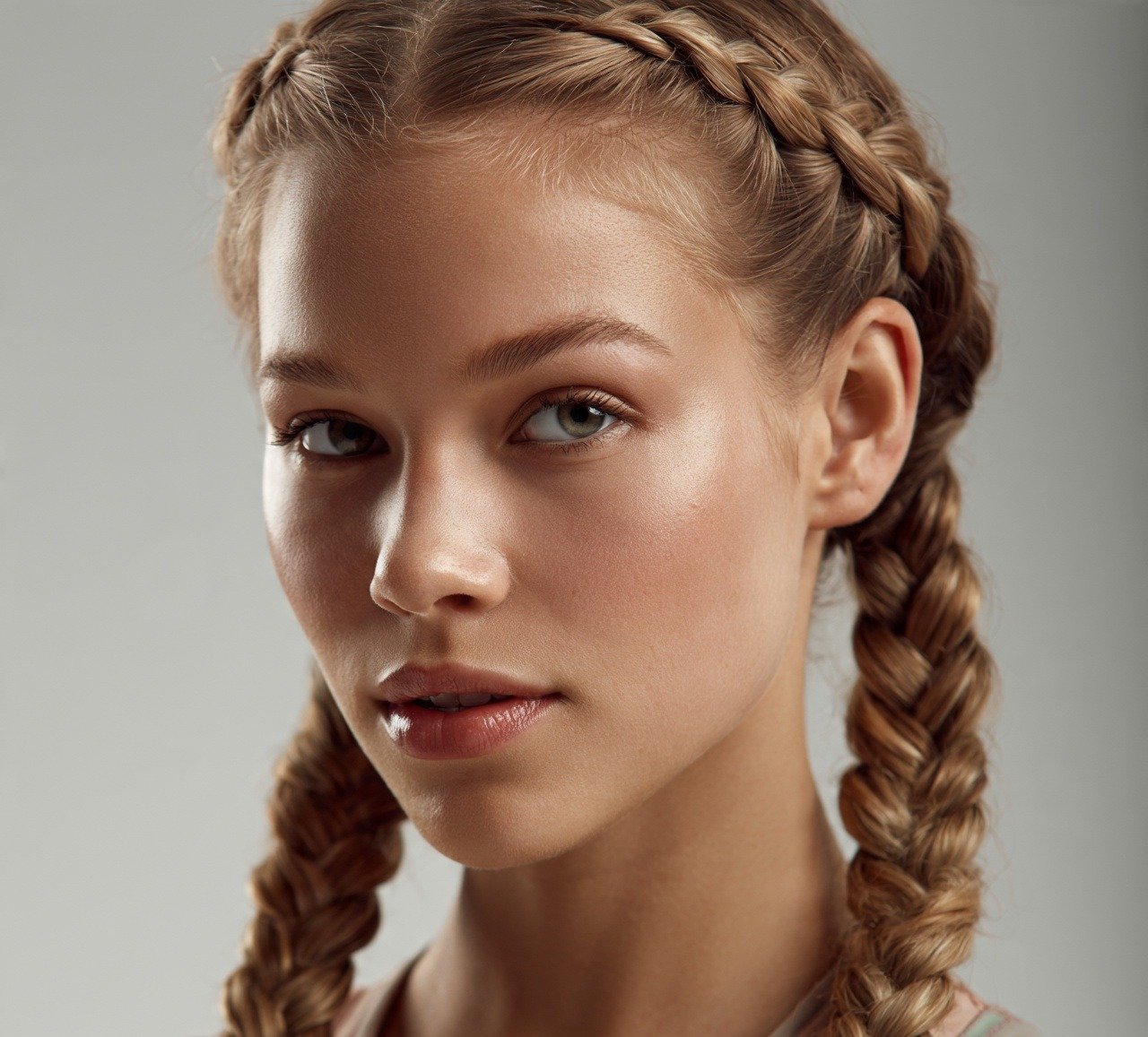 5. Tight French Braid Pigtails Softball Hairstyles For Short Hair