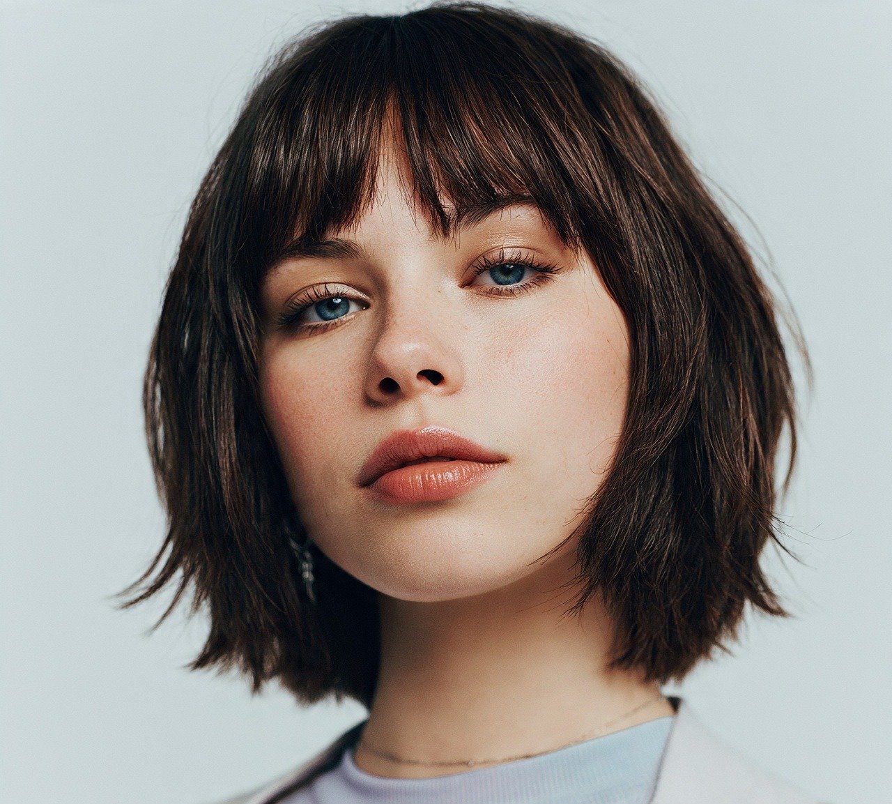 17 Trendy Hairstyles For Short Hair Y2K You'll Absolutely Love 7 6. Layered Curtain Bangs Bob Hairstyles For Short Hair Y2K