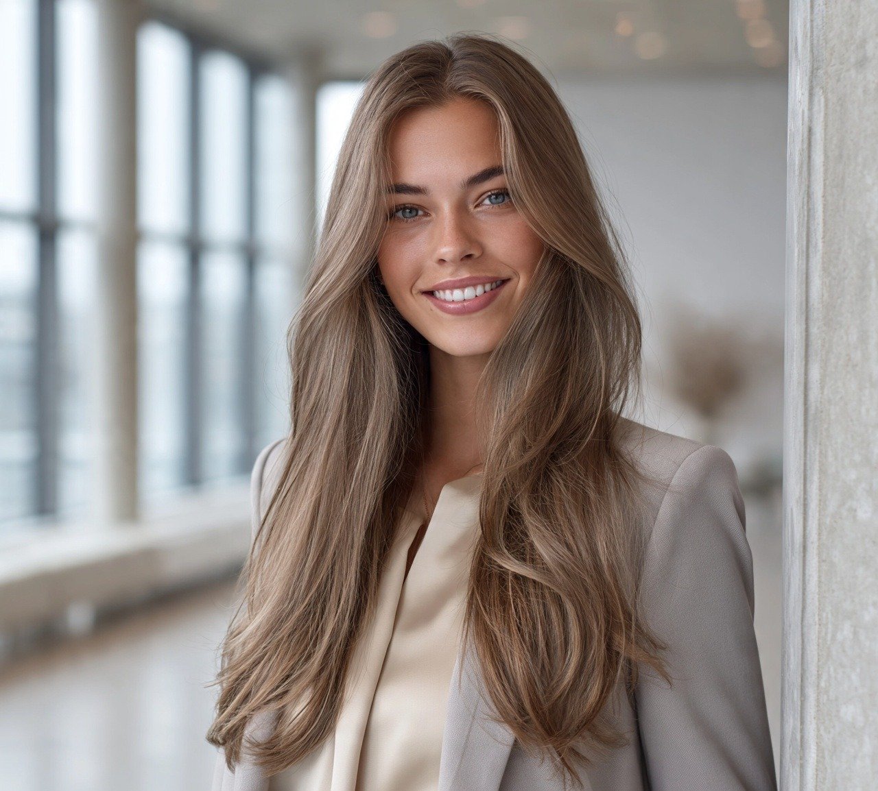 6. Light Ash Brown Hair Color