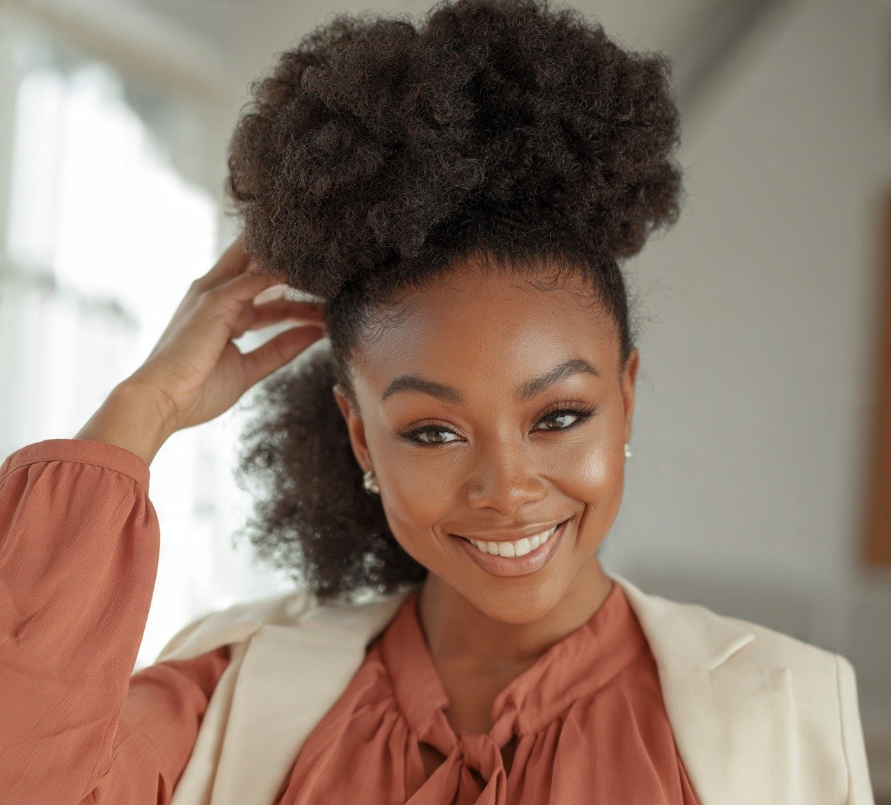 13 Trending Quick Weave Ponytail Hairstyles You'll Want to Try 7 6. Voluminous Afro Puff Ponytail Quick Weave Hairstyles