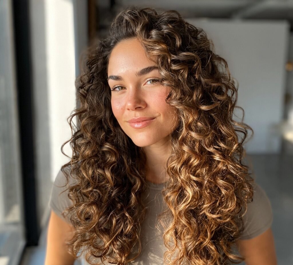 Caramel Hair Color: 15 Trending Ideas You'll Want to Try Now 8 7. Caramel Balayage Curly Hair Hair Color