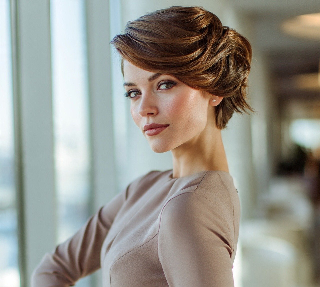 13 Trendy Updo Hairstyles For Short Hair That Prove Length Isn't Everything 8 7. Side Swept Pinned Updo Hairstyles For Short Hair