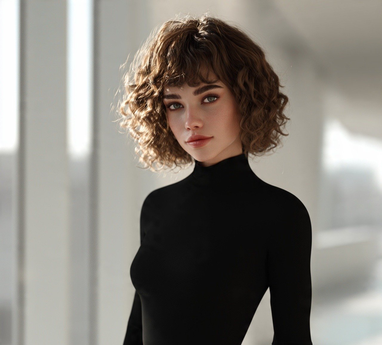 Hairstyles for Short Hair Easy: 14 Trendy Ideas That Actually Work 9 8. Curly Bob with Bangs Hairstyles For Short Hair Easy