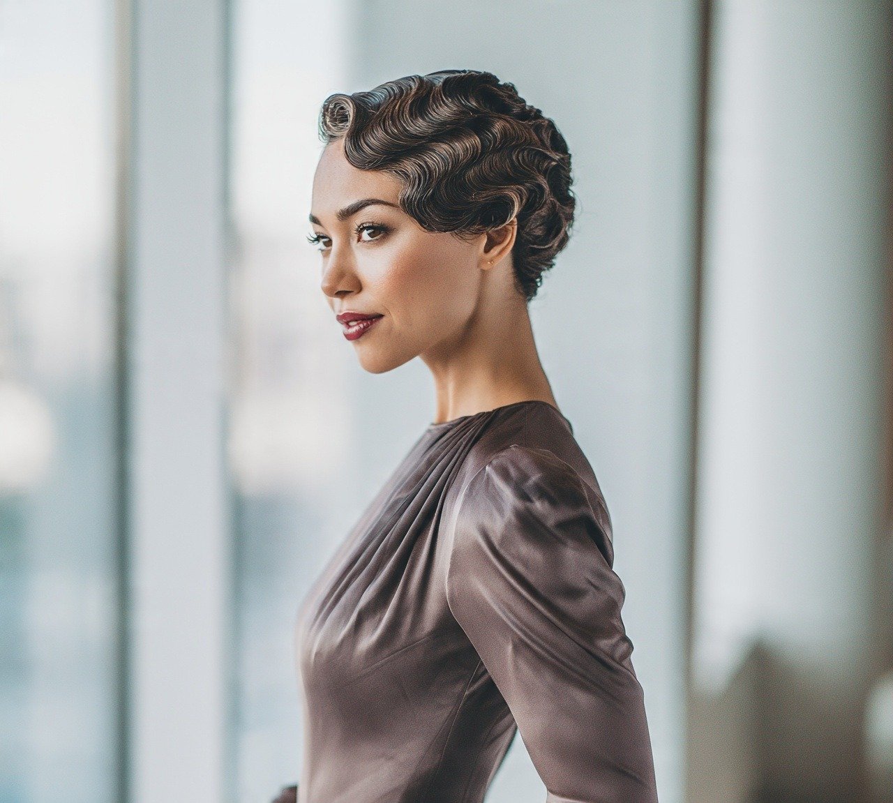 13 Trendy Updo Hairstyles For Short Hair That Prove Length Isn't Everything 9 8. Finger Waves Updo Hairstyles For Short Hair
