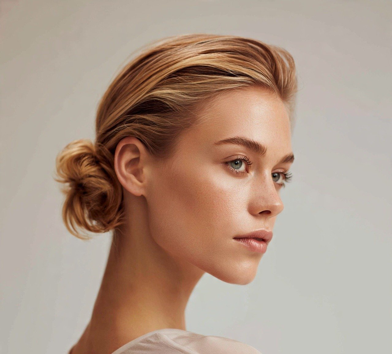 Short Hair Ponytail Hairstyles: 15 Trending Ideas That Are Worth Trying 9 8. Low Bun Ponytail Hybrid Short Hairstyles 1