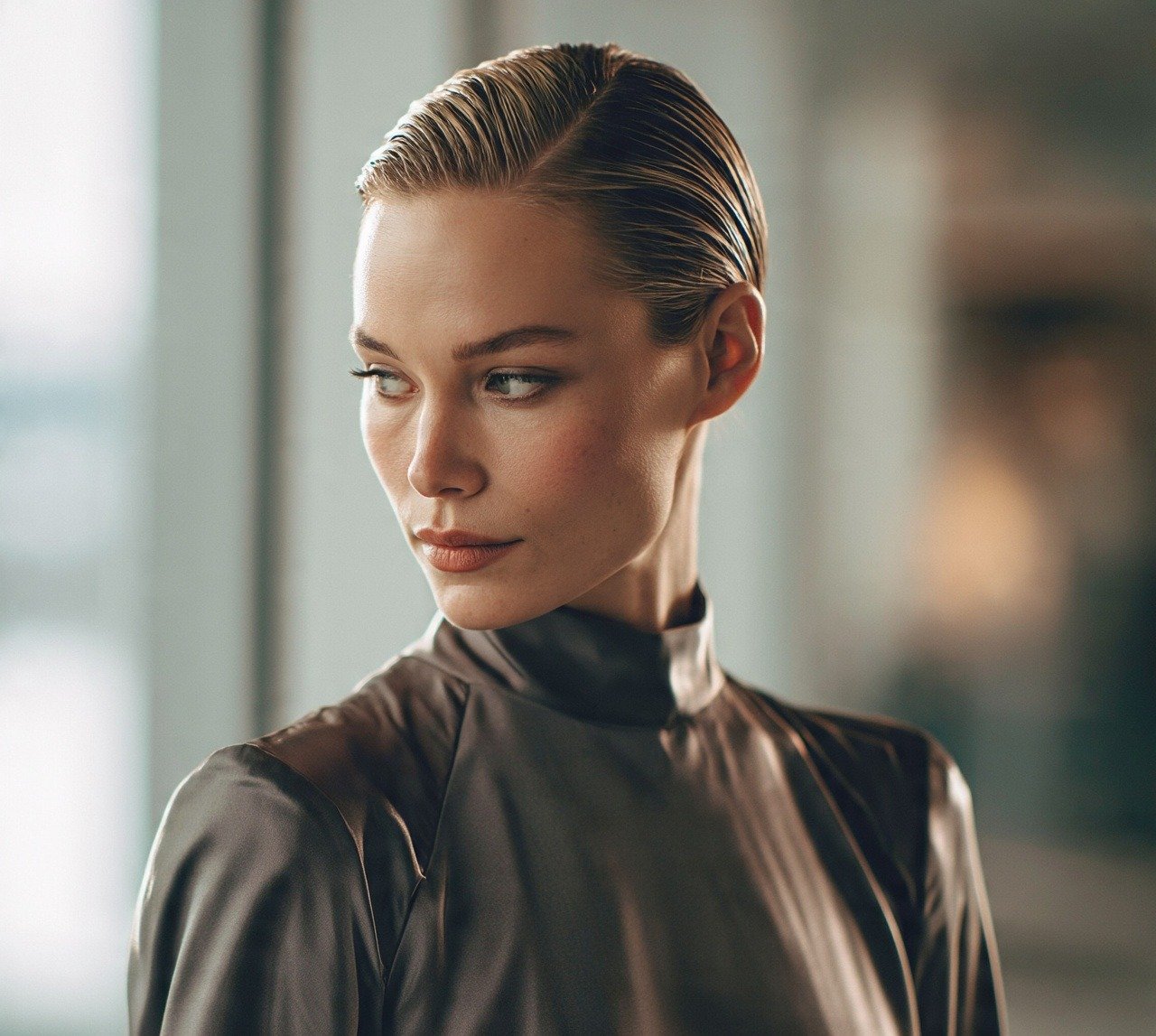 8. Slicked Back Wet Look Prom Hairstyles for Short Hair