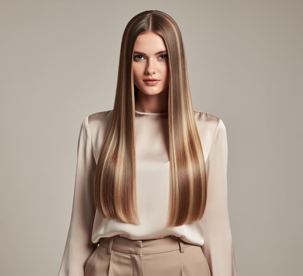 Balayage on Long Straight Hair