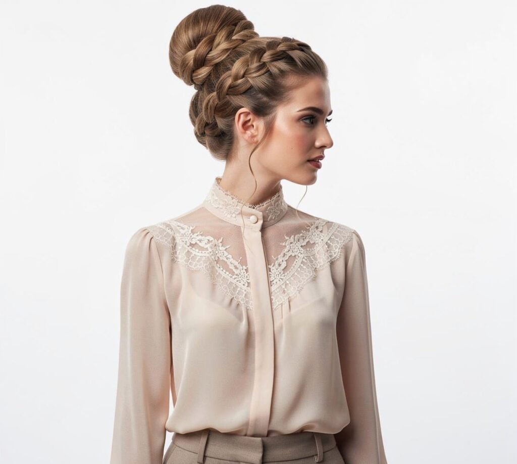 14 Trending Hairstyles for Long Length Hair That Flatter Every Texture in 2026 4 Braided Updo for Long Hair 1