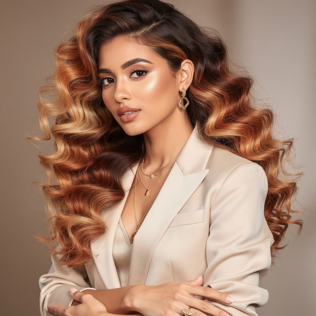 Curls Down with Color Melt