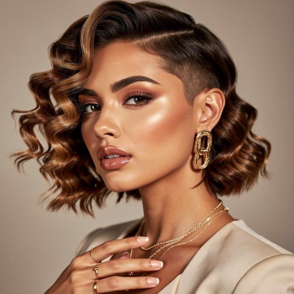 15 Curly Hairstyles Ideas for Every Hair Length and Occasion 12 Curly Asymmetrical Bob
