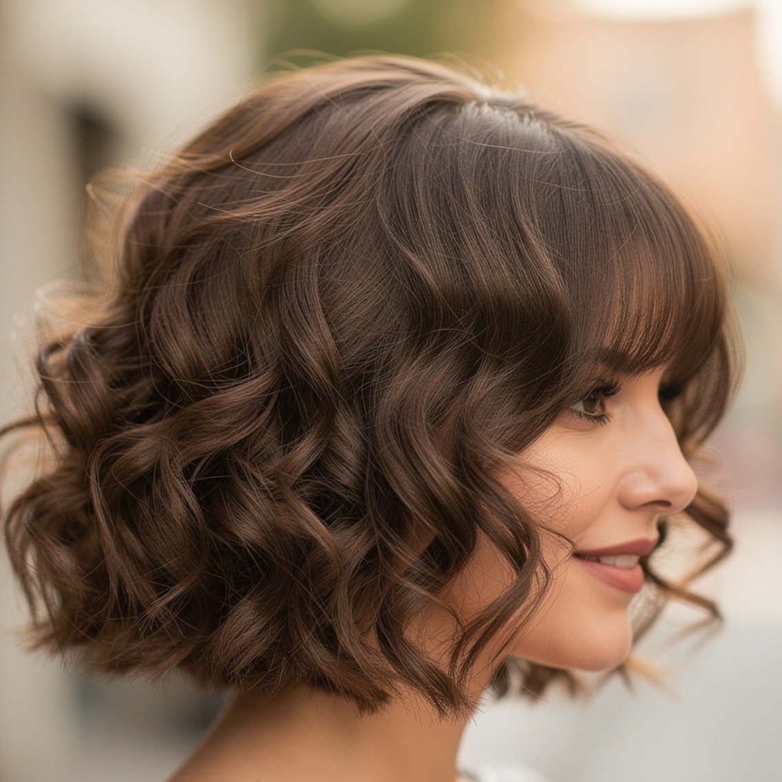 Curly Bob for Fine Hair 1