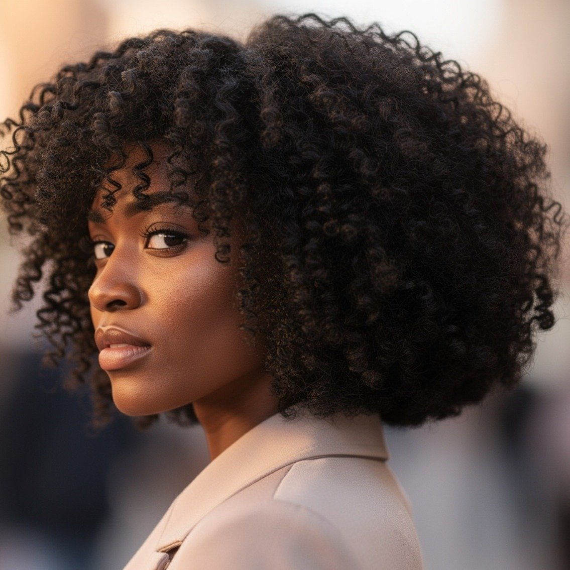 Curly Bob for Type 4 Natural Hair 1