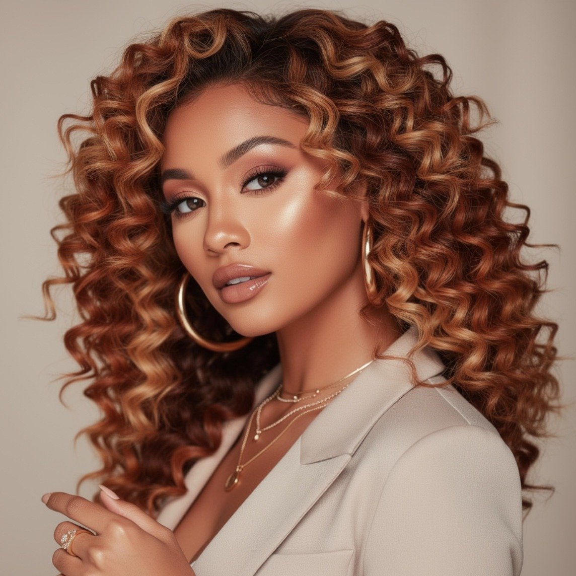 Curly Color Natural Style