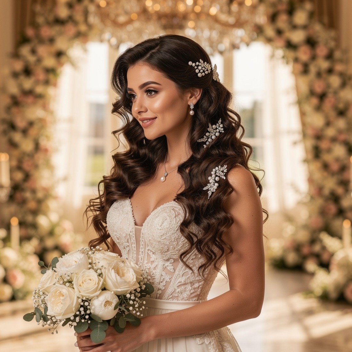 curly wedding hairstyles