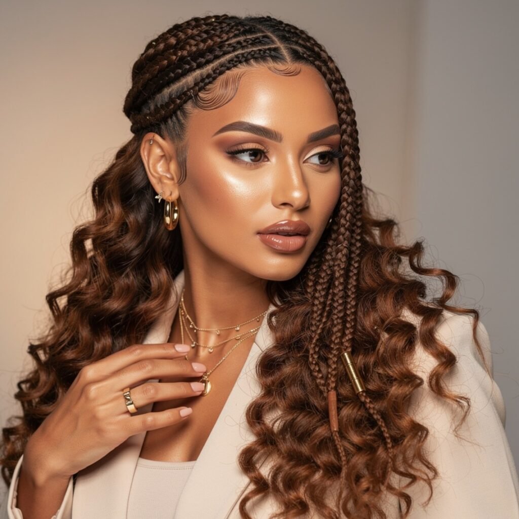 Curly Lemonade Braids