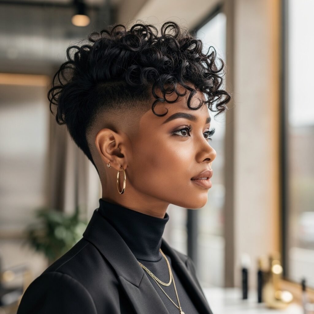 Curly Mohawk Inspired Crop