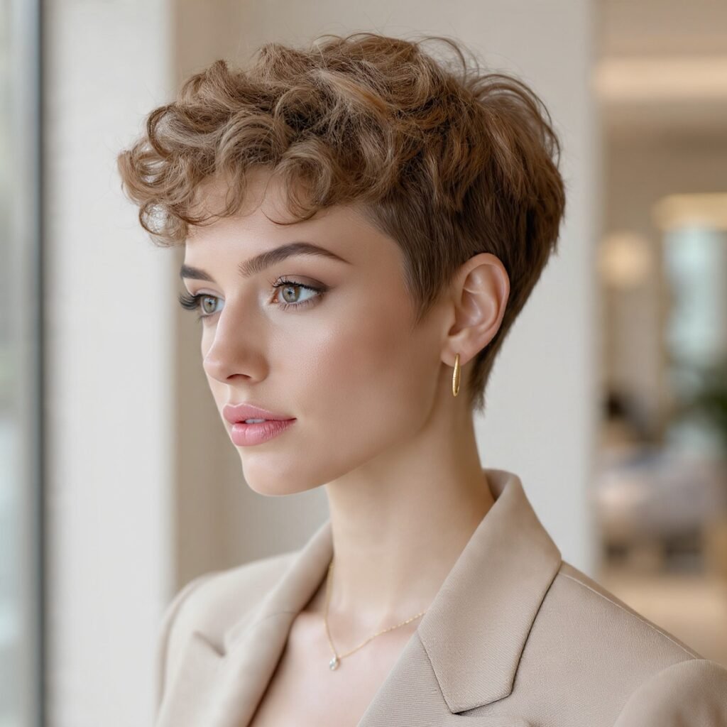 Curly Pixie Cut