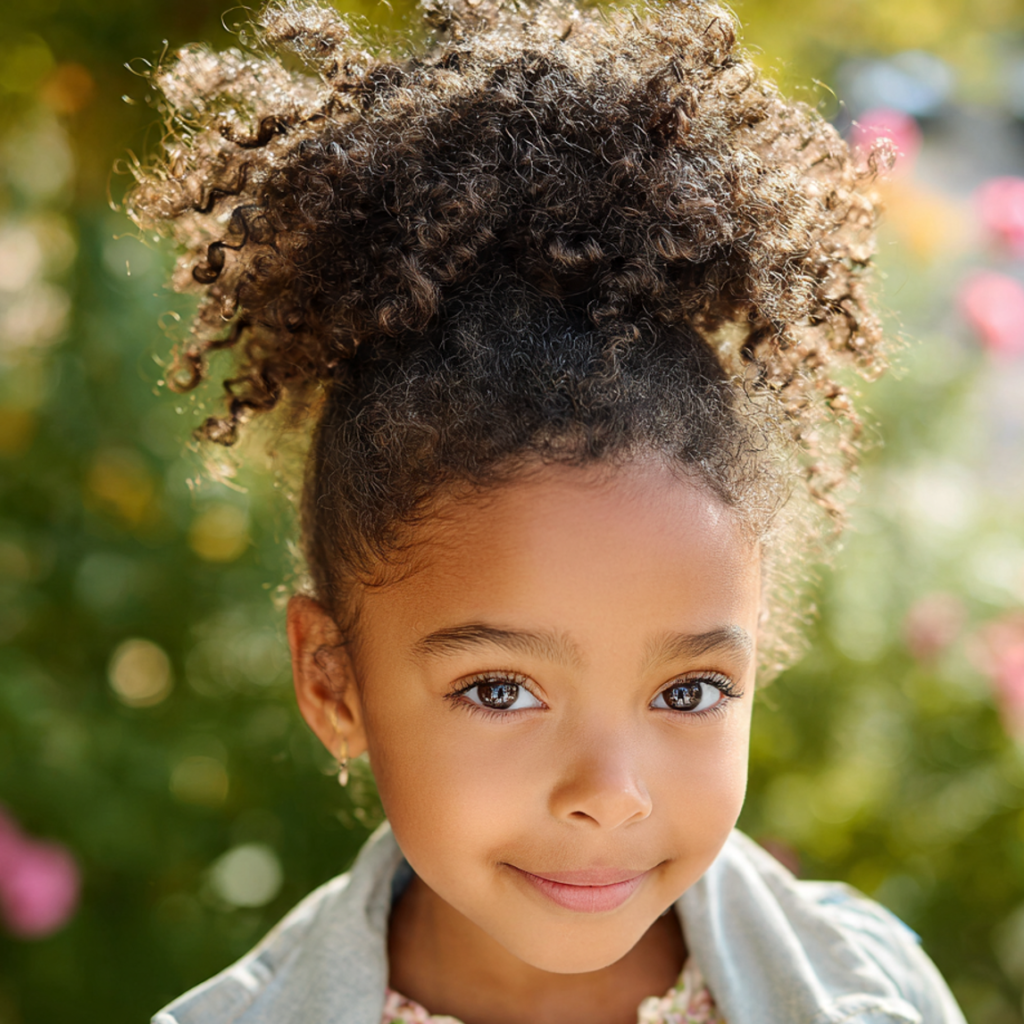 Curly Puff Ponytail