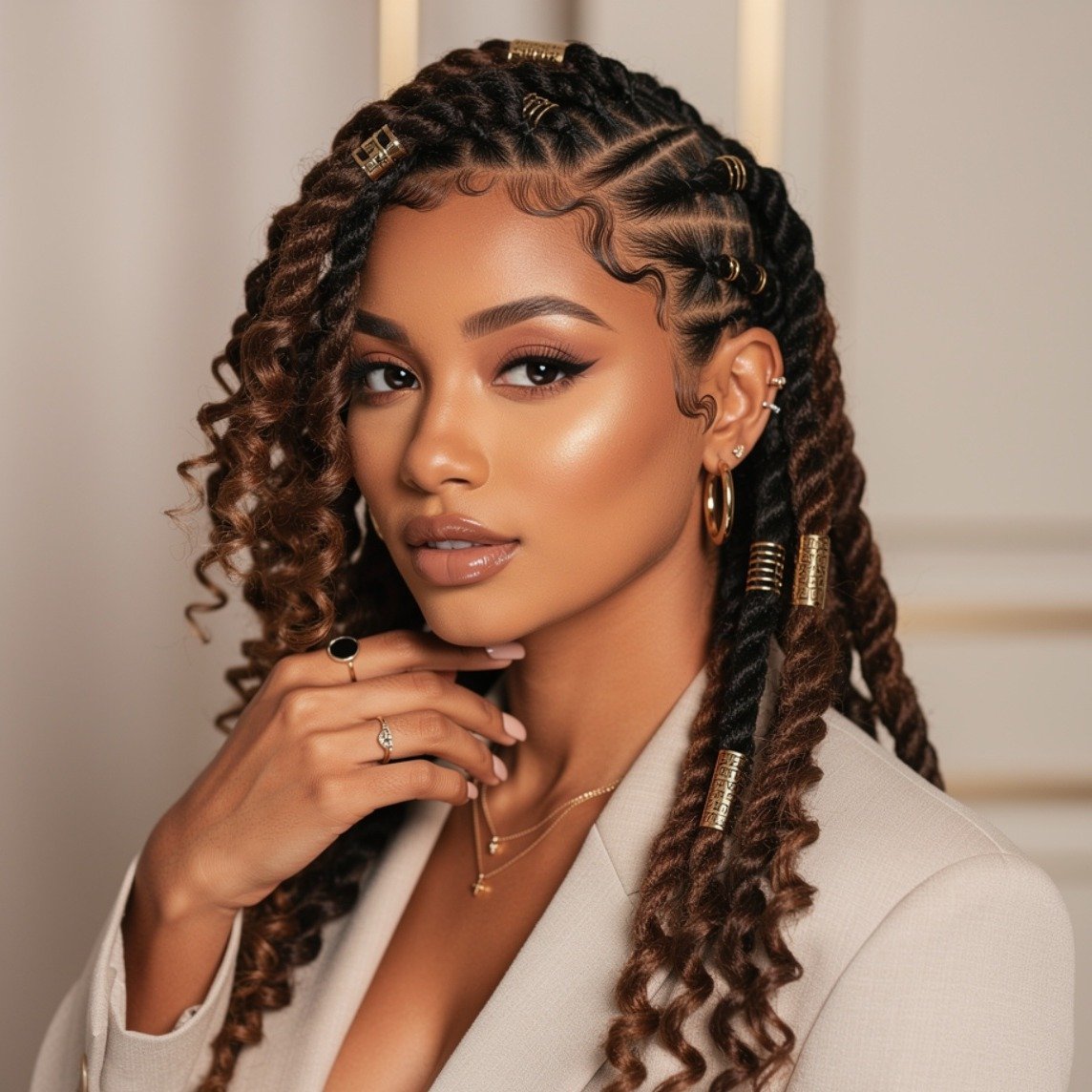 Curly Two Strand Twists
