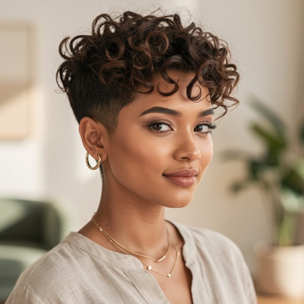 Curly Wash and Go Crop